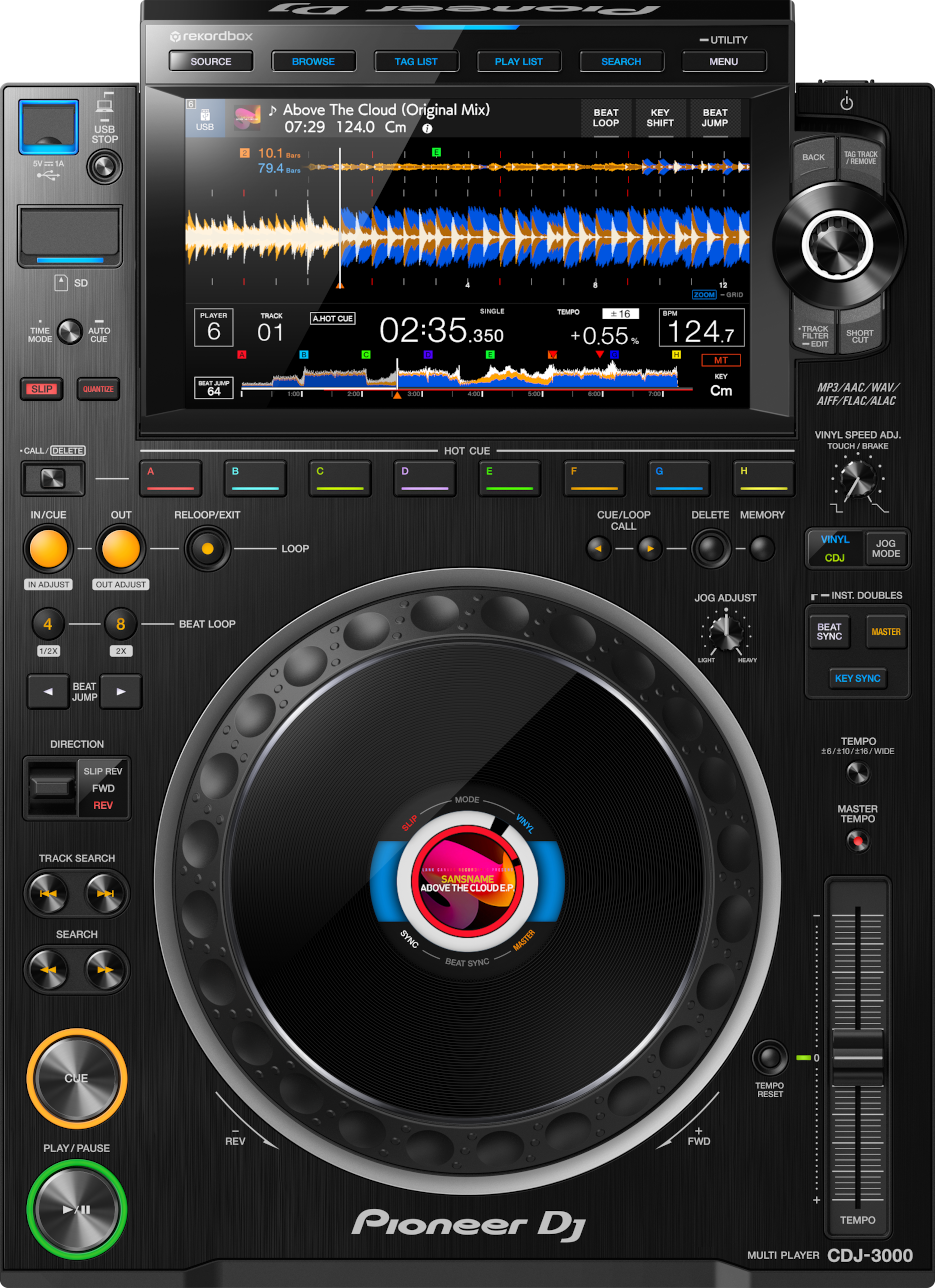 PIONEER DJ CDJ-3000 Multi-media USB/MIDI/SD Player