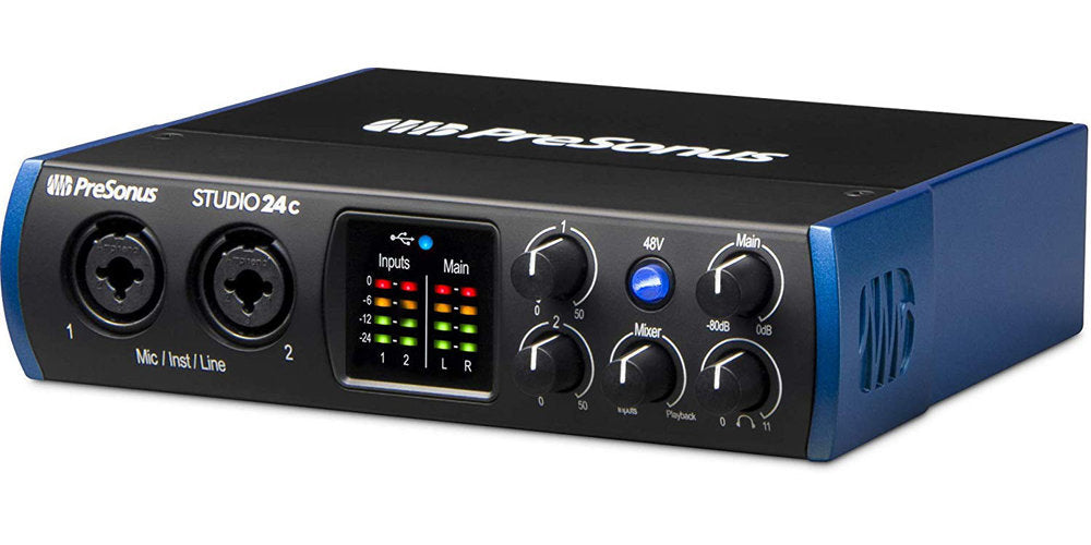 PRESONUS STUDIO-24C - Simultaneous I/O up to 2 inputs/2 outputs