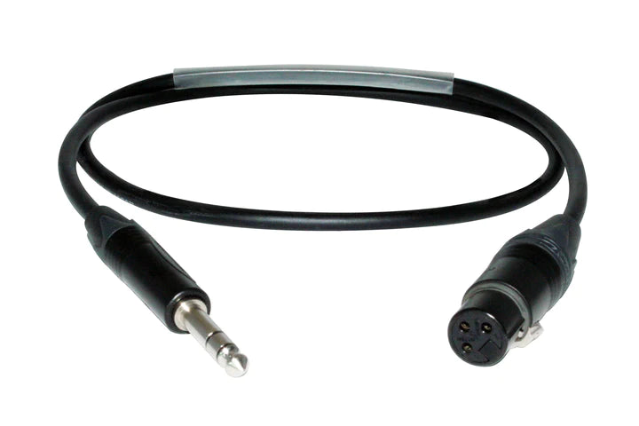 Digiflex CXFS-20-BLACK Cable XLR to TRS - CXFS Studio Series - XLR F to 1/4 TRS CXFS-20-BLACK