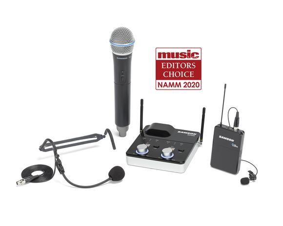 SAMSON SWC288MALL-K All-In-One Dual-Channel Wireless Microphone System