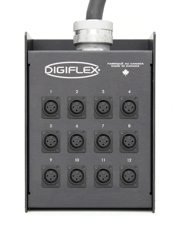 Digiflex DE12-0-25 Cable Snake - DE Series 12-Channel Snakes DE12-0-25