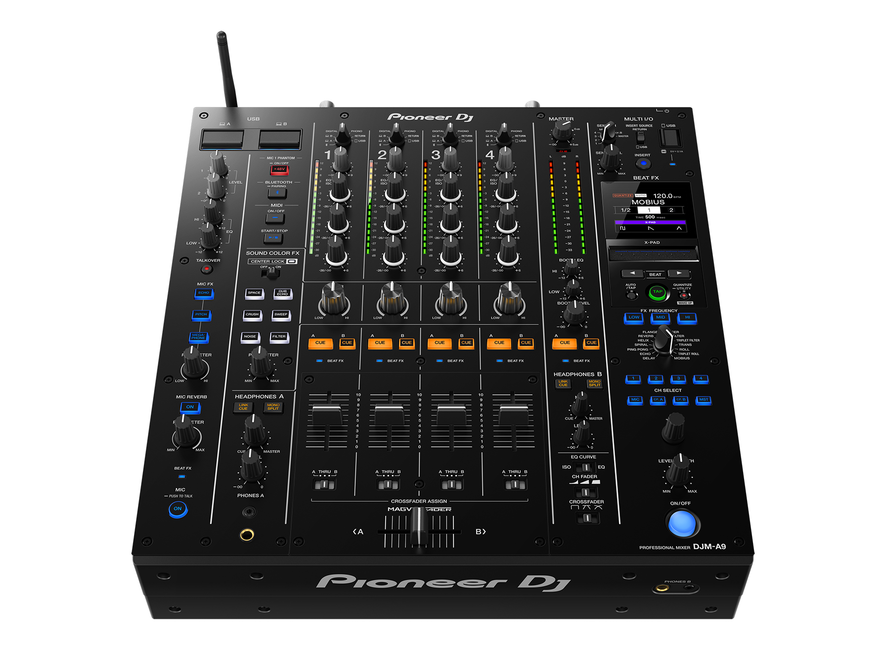 PIONEER DJ DJM-A9 - 4 Channel professional DJ mixer w/Bluethoot