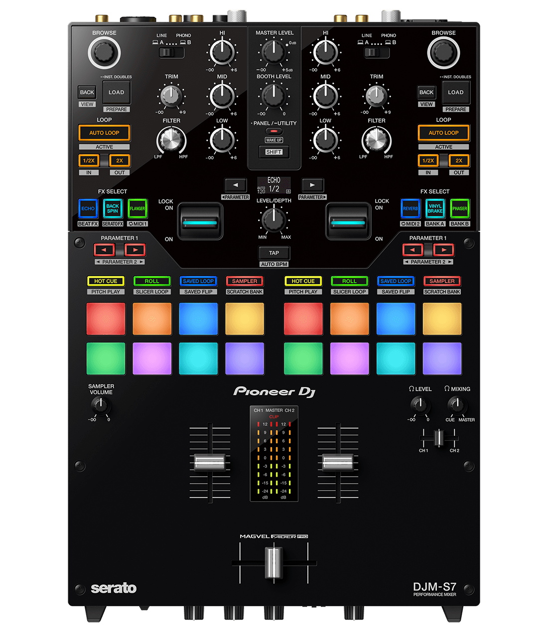 PIONEER DJ DJM-S7 - 2 CHANNEL SCRATCH  BATTLE DJ MIXER