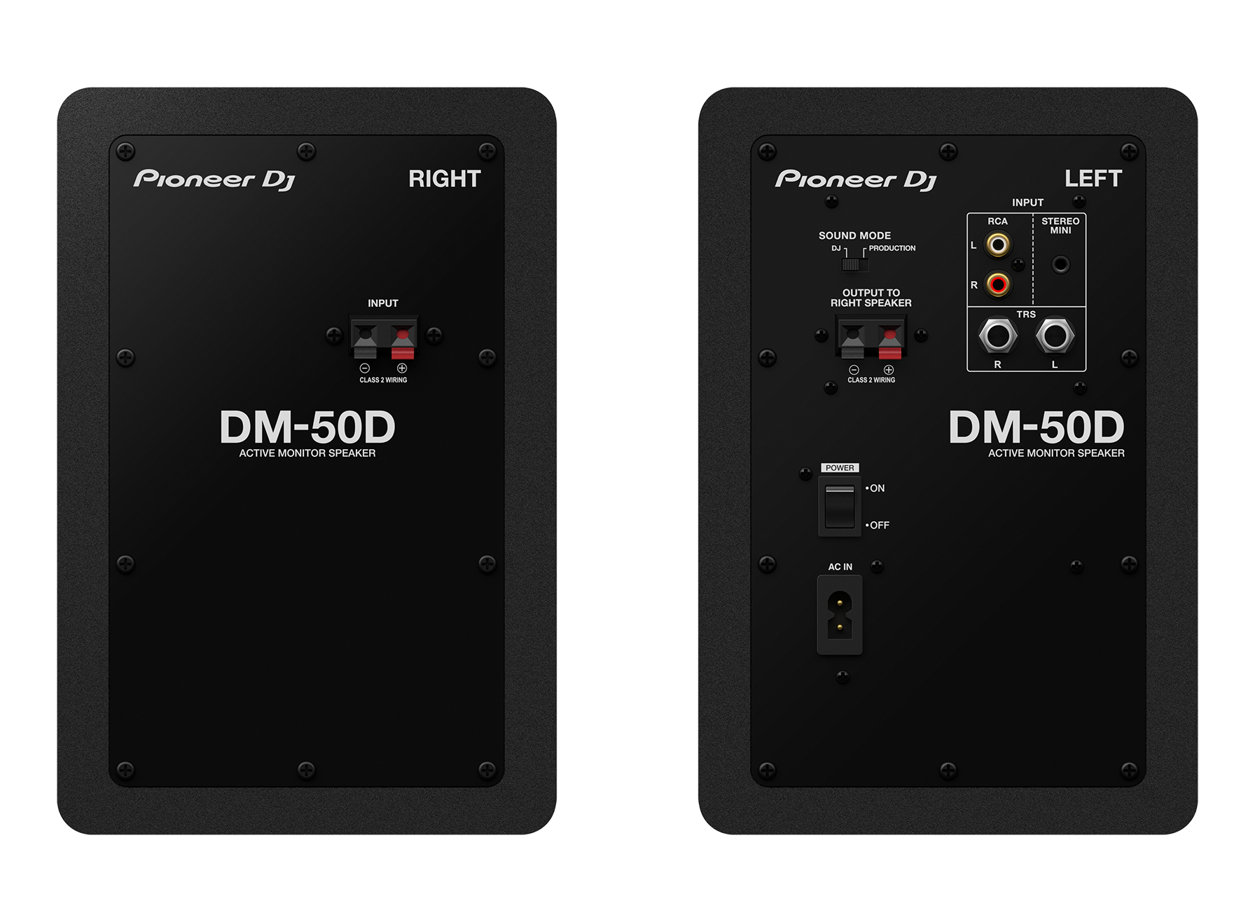 PIONEER DJ DM-50D (Powered monitor PAIR Black or White)