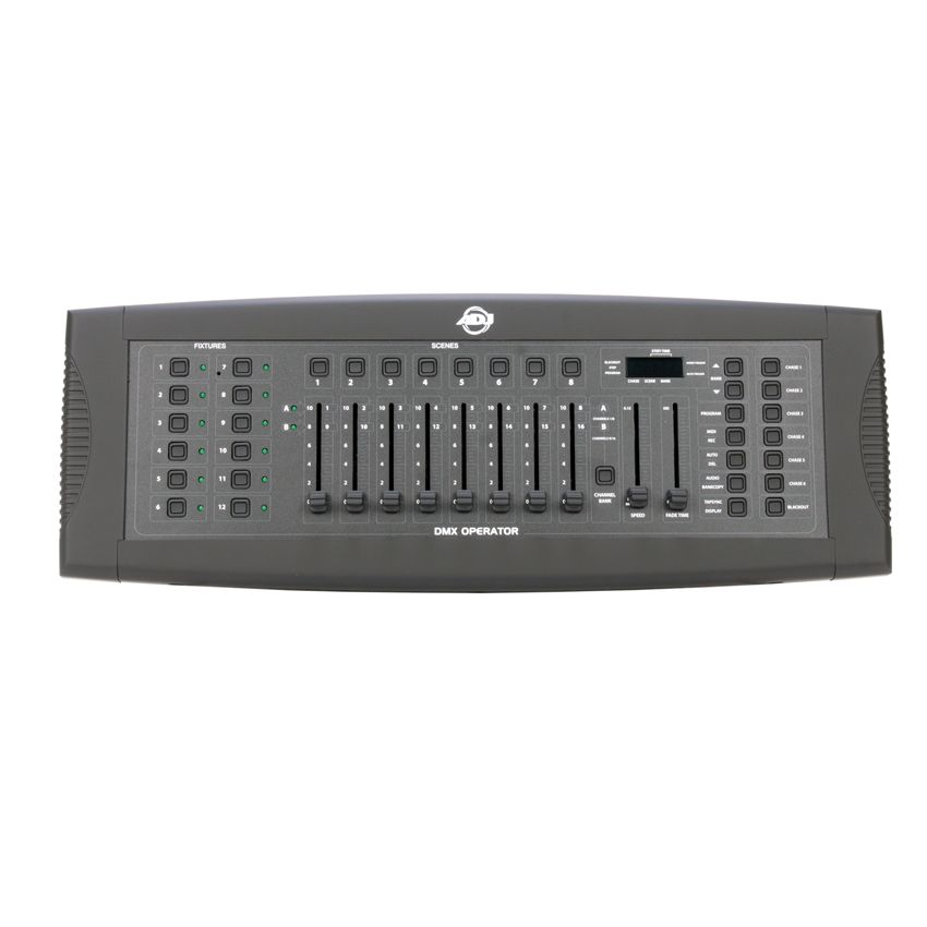 AMERICAN DJ DMX-OPERATOR - 136-channel moving light and dimmer controller with 8 shows, 96 scenes