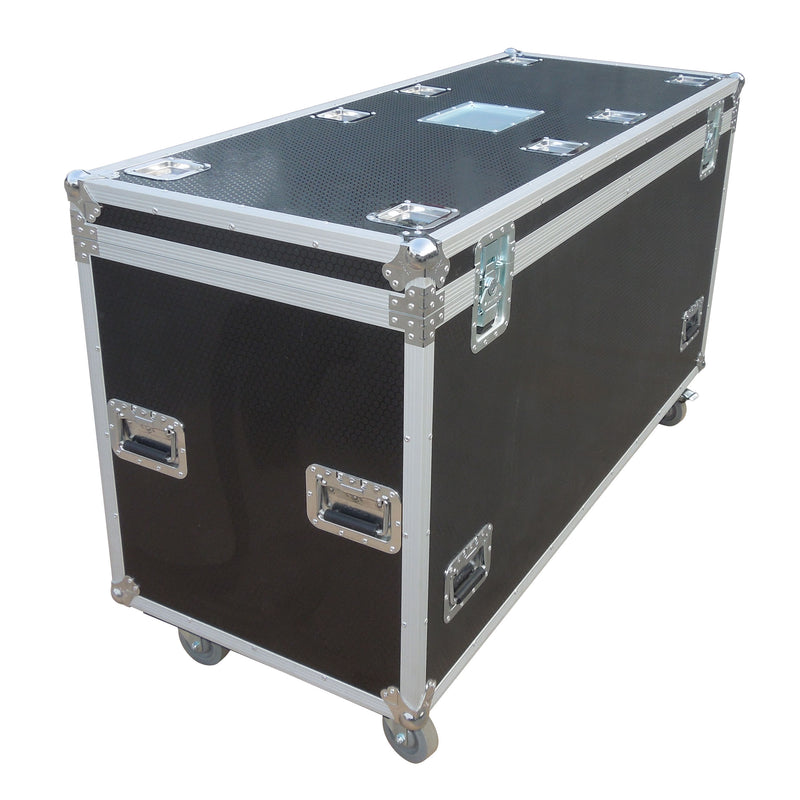 PROX-XS-UTL246036W - TruckPaX™ Heavy-Duty Truck Pack Utility Flight Case W-Divider and Tray Kit | W-4" Casters | 1/2 Inch Plywood | 24"X60"X36"