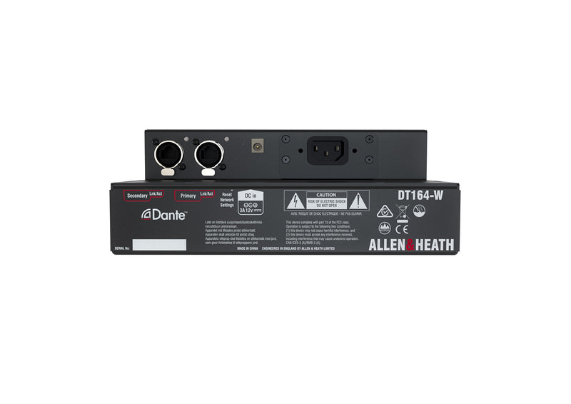 ALLEN & HEATH DLIVE-DT164W - 16 XLR Input / 4 XLR Output – 96kHz Dante