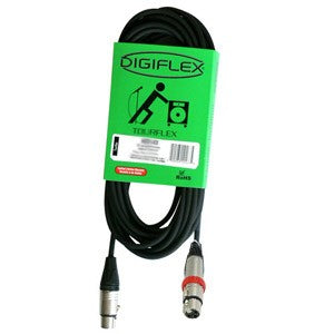 DIGIFLEX N25-XX w/switch - Switched Mic Cables XLRM to XLRF Connectors