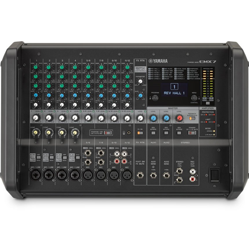 YAMAHA EMX5-12 inputs powered mixing console  (2 x 630 watt) TEMPORARRELY NOT AVAILABLE