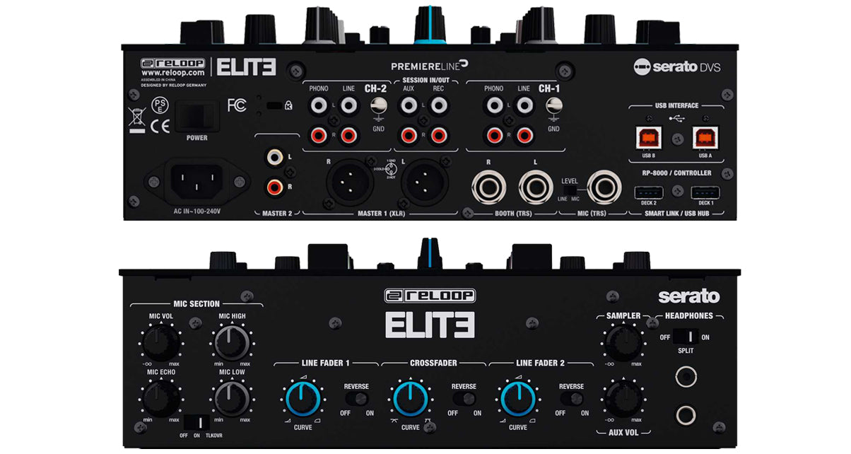 RELOOP ELITE - Professional DVS Performance Mixer for Serato DJ Pro