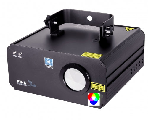 CR-LASER FS-6 RGB (Open box)  Multi colored Laser RGB sound activated and DMX