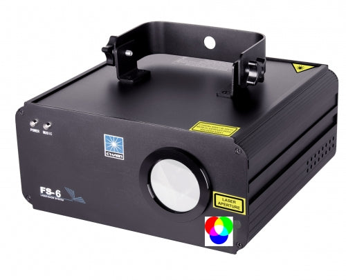 CR-LASER FS-6 RGB - Multi colored Laser RGB sound activated and DMX