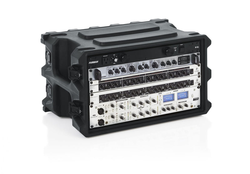 GATOR G-PRO-6U-19 6 space rotationally molded rack case, 19” deep - Gator G-PRO-6U-19 Rotationally Molded Rack Case - 6U, 19" Deep