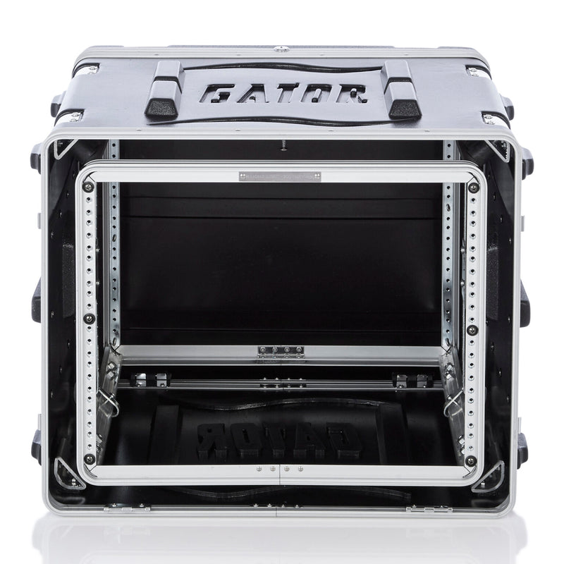 GATOR G-SHOCK-8L 8U rack case, double shock absorber each corner - Gator G-SHOCK-8L Shock Absorber Rack Case - 8U