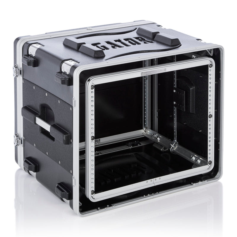 GATOR G-SHOCK-8L 8U rack case, double shock absorber each corner - Gator G-SHOCK-8L Shock Absorber Rack Case - 8U