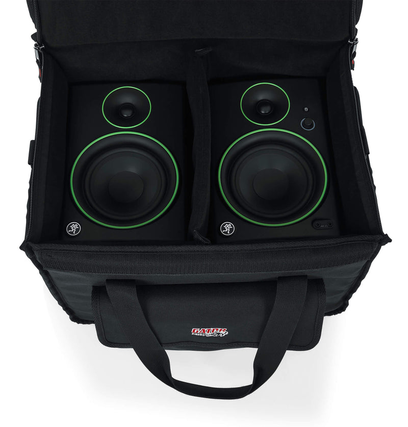 GATOR G-STUDIOMON1 Lightweight tote bag designed to fit a pair of most 5" driver monitors