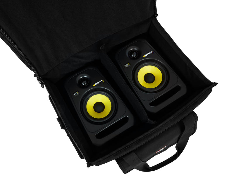 GATOR G-STUDIOMON1 Lightweight tote bag designed to fit a pair of most 5" driver monitors