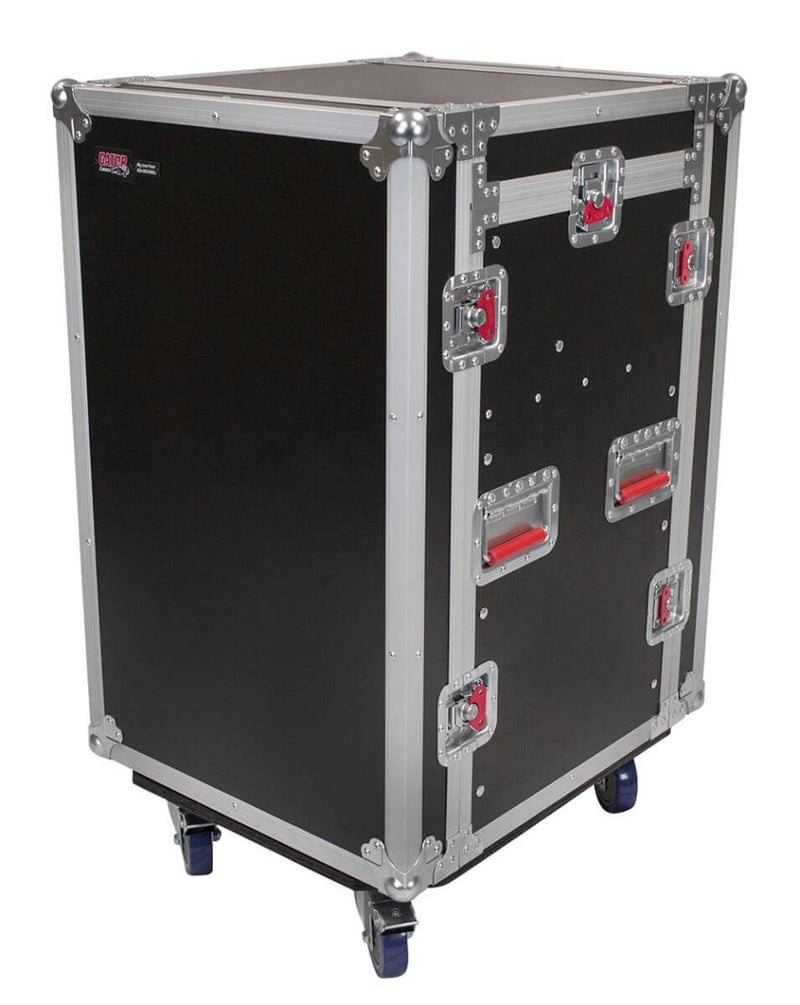 GATOR G-TOUR 10x12 PU 10U top, 12U front & rear - Gator G-TOUR 10X12-PU Pop-Up Console Rack Case - 10 Space Top & 12 Space Front & Rear Rackable Audio Equipment