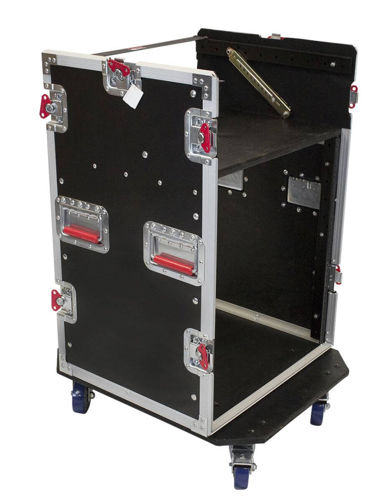 GATOR G-TOUR 10x12 PU 10U top, 12U front & rear - Gator G-TOUR 10X12-PU Pop-Up Console Rack Case - 10 Space Top & 12 Space Front & Rear Rackable Audio Equipment