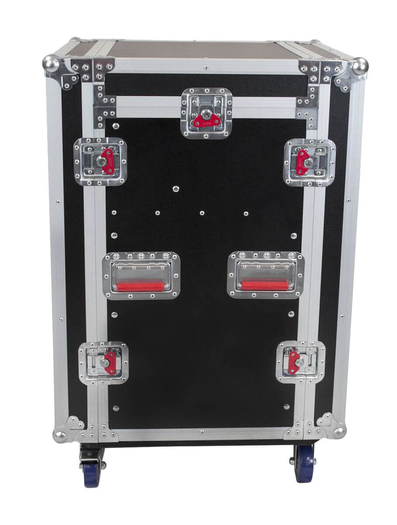 GATOR G-TOUR 10x12 PU 10U top, 12U front & rear - Gator G-TOUR 10X12-PU Pop-Up Console Rack Case - 10 Space Top & 12 Space Front & Rear Rackable Audio Equipment