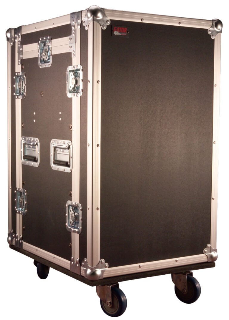 GATOR G-TOUR 10x14 PU Same as above with 14U front & rear - Gator G-TOUR 10X14 PU Pop-Up Console Rack Case - 10 Space Top & 14 Space Front & Rear Rackable Audio Equipment