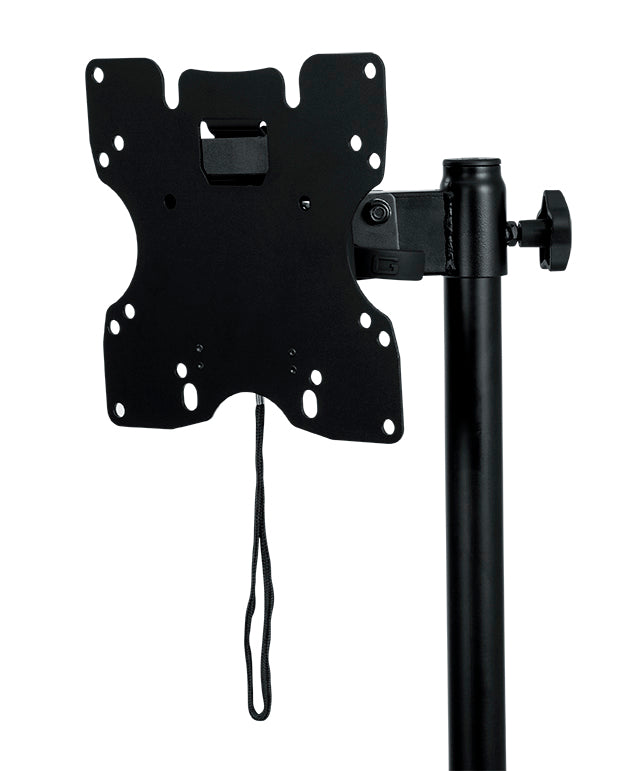 GATOR GFW-AV-LCD-1 Standard height adjustable tripod LCD/LED stand with 125lb capacity. Made of heavy duty steel with VESA mount bracket and easy release for one person operation.