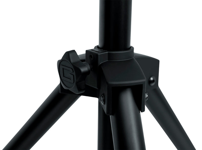 GATOR GFW-AV-LCD-1 Standard height adjustable tripod LCD/LED stand with 125lb capacity. Made of heavy duty steel with VESA mount bracket and easy release for one person operation.