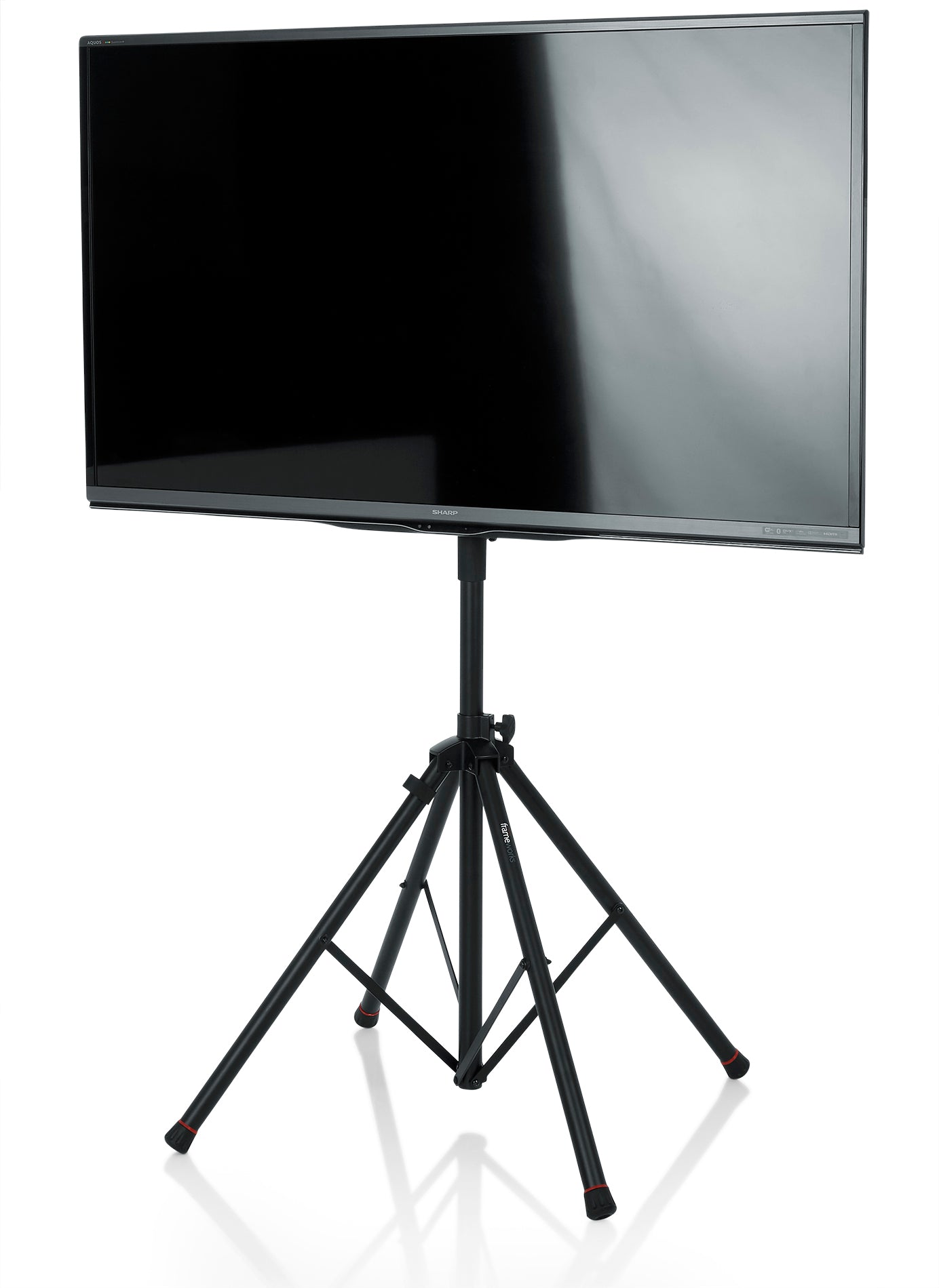 GATOR GFW-AV-LCD-25 Deluxe Quad Legged LCD/LED stand with Lift-EEZ Piston