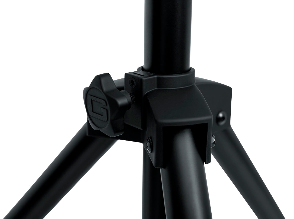 GATOR GFW-AV-LCD-2 Deluxe adjustable tripod LCD/LED stand with 125lb capacity and LiftEEZ Piston. Made of heavy duty steel with VESA mount bracket and easy release for one person operation.