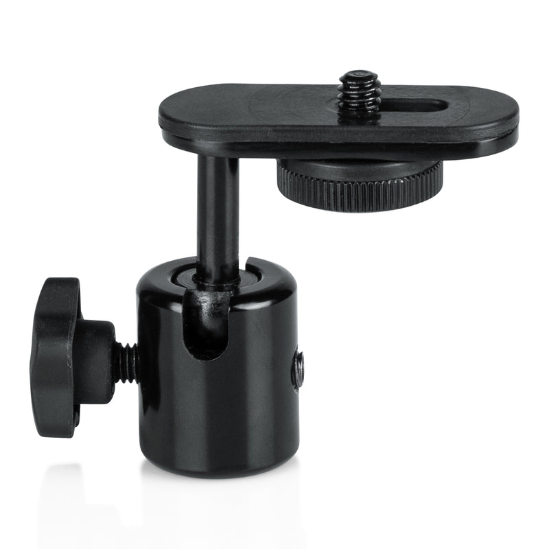 GATOR GFW-MIC-CAMERA-MT Camera Mount Mic Stand Adapter with Ball-and-Socket Head.