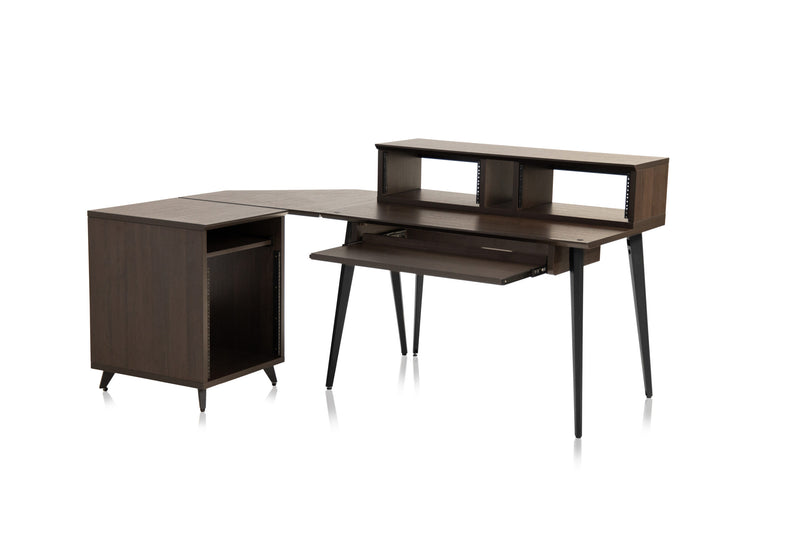 GATOR GFW-ELITEDESK-BRN Elite Furniture Series Main Desk in Dark Walnut Finish