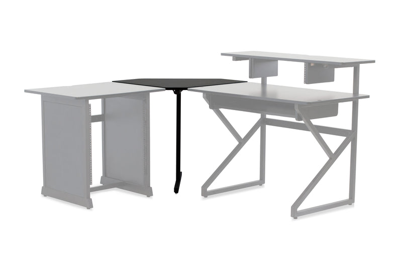 GATOR GFW-DESK-CRNR Content Creator Furniture Series Corner Desk Section in Black Finish
