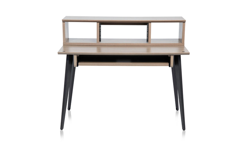 GATOR GFW-ELITEDESK-GRY Elite Furniture Series Main Desk in Driftwood Grey Finish