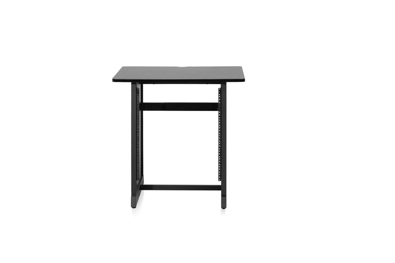 GATOR GFW-DESK-RK Content Creator Furniture Series 12U Studio Rack Table in Black Finish