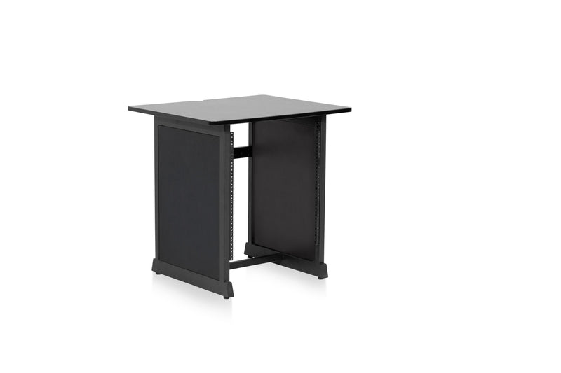 GATOR GFW-DESK-RK Content Creator Furniture Series 12U Studio Rack Table in Black Finish