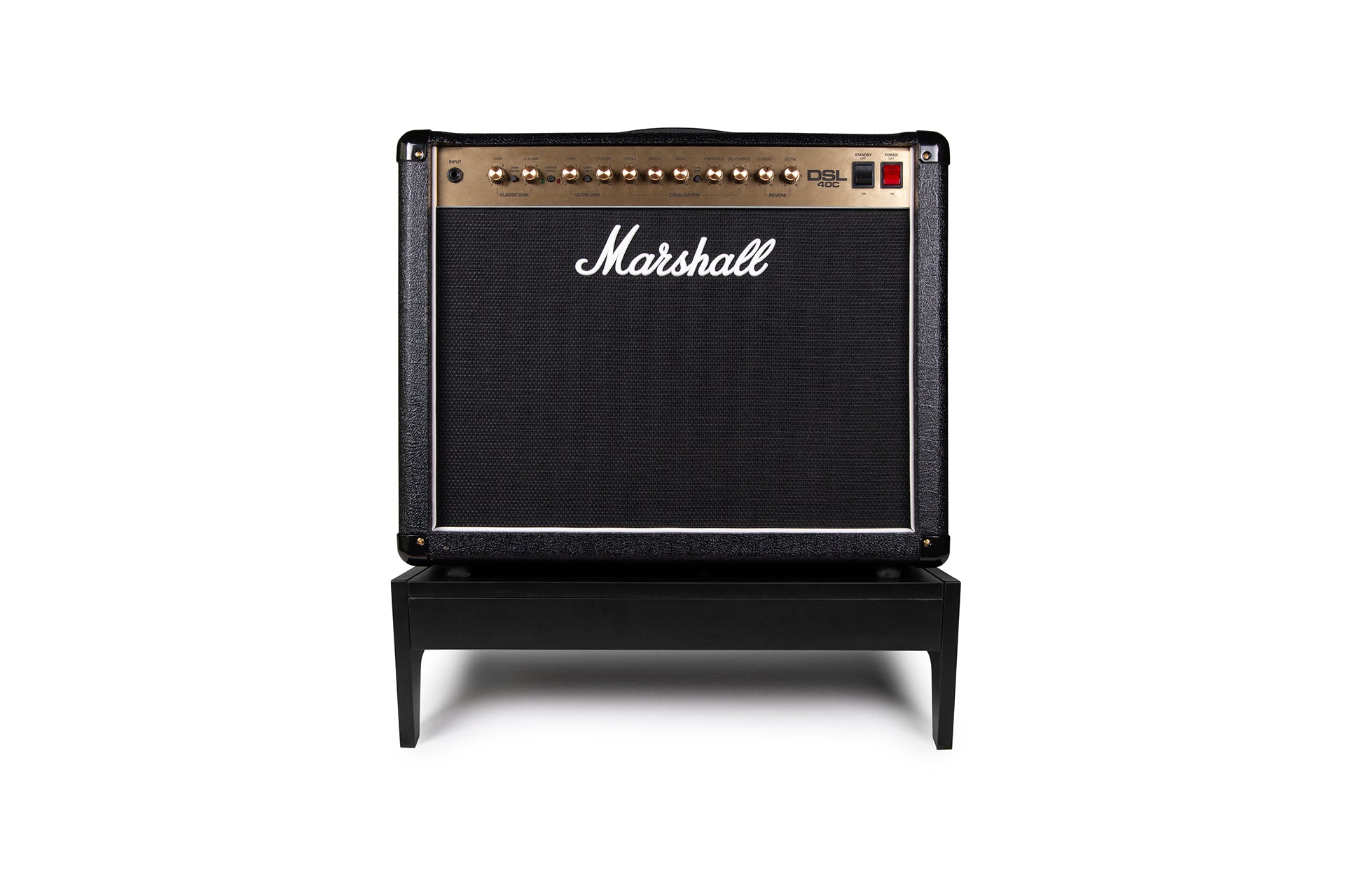 GATOR GFW-ELITEGTRAMPLG-BLK Elite Series Large Guitar Furniture Amp Stand - Black Finish