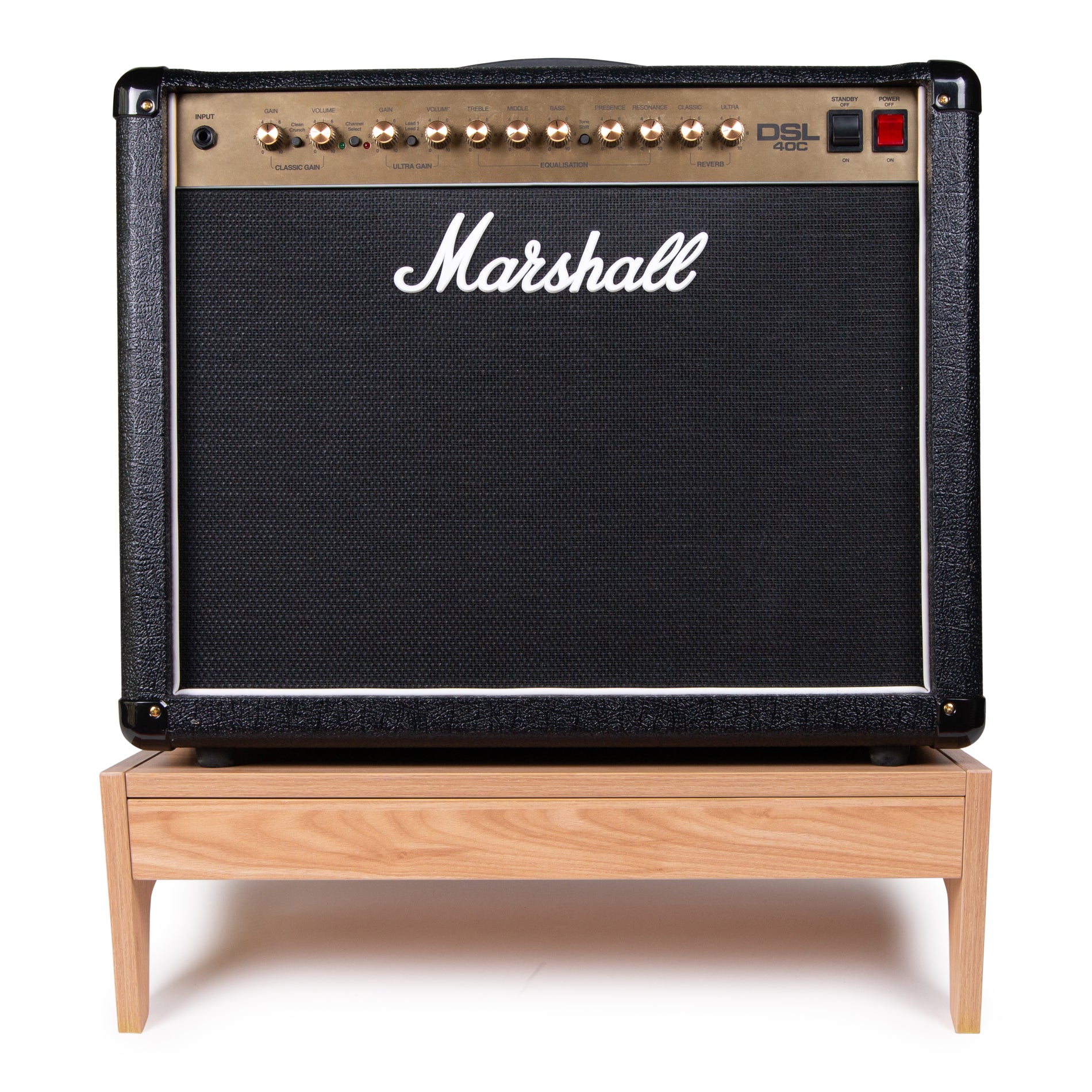 GATOR GFW-ELITEGTRAMPLG-MPL Elite Series Large Guitar Furniture Amp Stand - Maple Finish