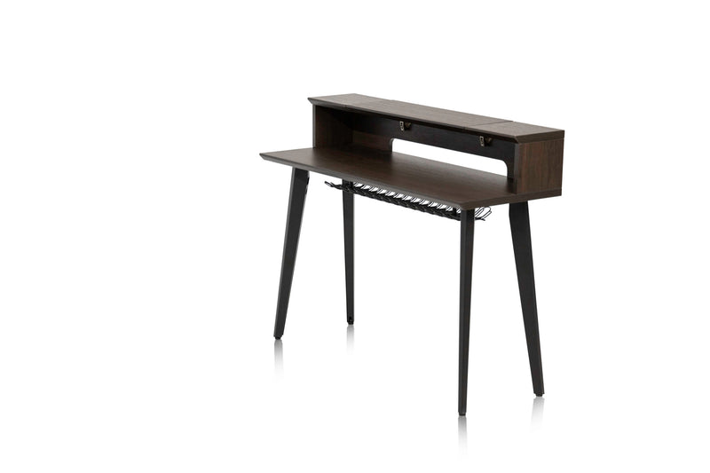 GATOR GFW-ELITEKEYTBL61-BRN Elite Furniture Series 61-Note Keyboard Table in Dark Walnut Finish