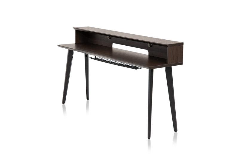 GATOR GFW-ELITEKEYTBL88-BRN Elite Furniture Series 88-Note Keyboard Table in Dark Walnut Finish