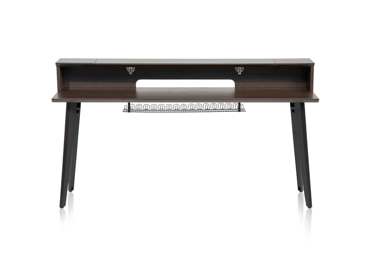 GATOR GFW-ELITEKEYTBL88-BRN Elite Furniture Series 88-Note Keyboard Table in Dark Walnut Finish