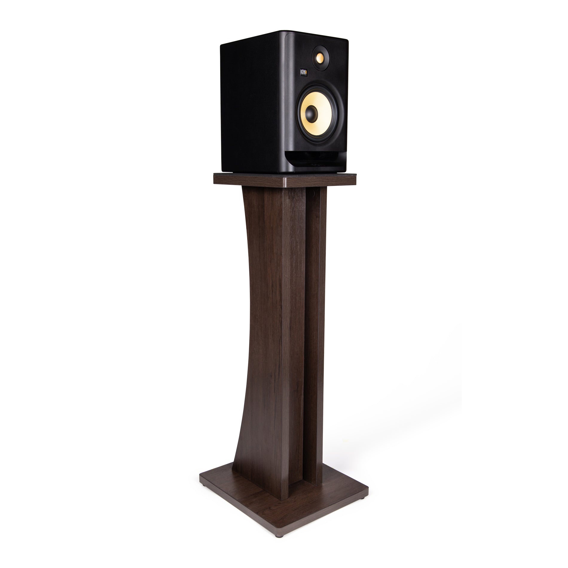 GATOR GFW-ELITESPKSTMN-BRN Elite studio monitor stand, one (1) in brown color