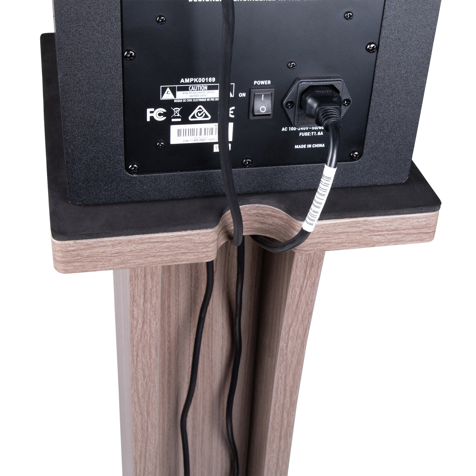 GATOR GFW-ELITESPKSTMN-GRY Elite studio monitor stand, one (1) in grey color