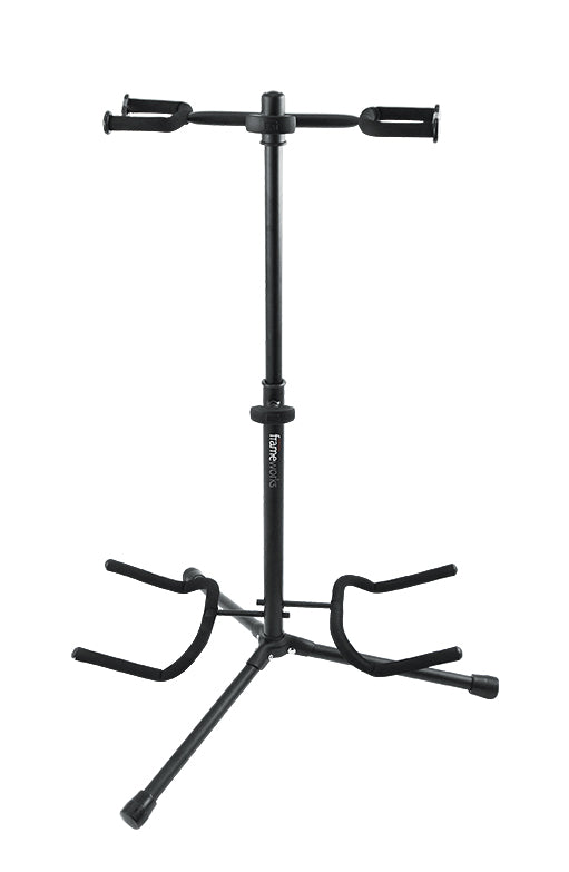 GATOR GFW-GTR-2000 Double guitar stand with heavy duty steel tubing and instrument finish friendly rubber padding