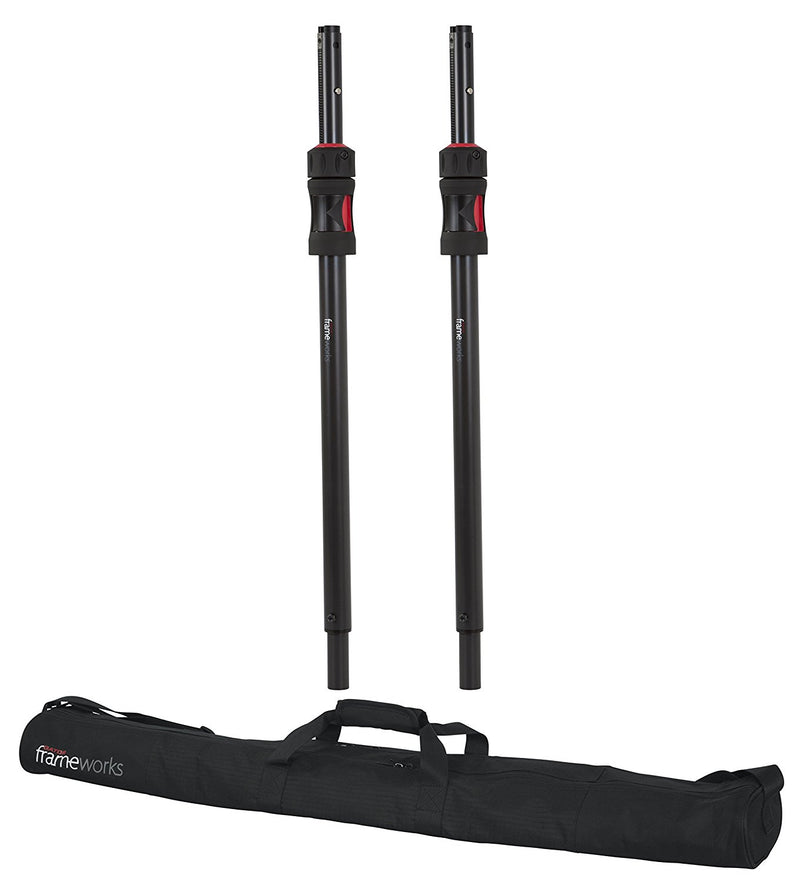 GATOR GFW-ID-SPKR-SPSET pair ID speaker sub pole w/ carry bag - Pair of ID Sub Poles with Carry Bag