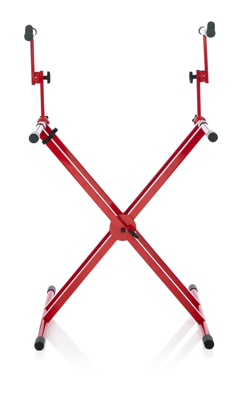 GATOR GFW-KEY-5100XRED Nord Red version of GFW-KEY-5100X - Red 2 Tier X Style Keyboard Stand