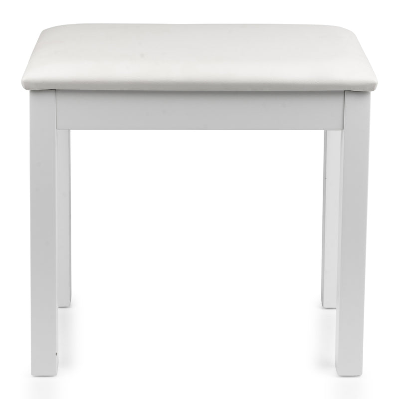 GATOR GFW-KEYBENCH-WDWH Traditional Wooden Piano Bench in White - Traditional Wooden Piano Bench in White