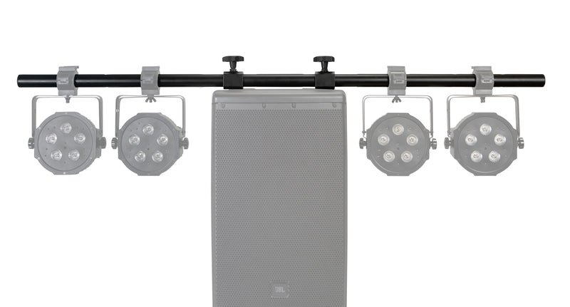 GATOR GFW-LIGHTSPKFLYMT Lighting Crossbar to Mount Speakers w/ Fly Points - Gator GFW-LIGHTSPKFLYMT Light Bar w/ Fly-Point Mounting to Portable PA Speaker
