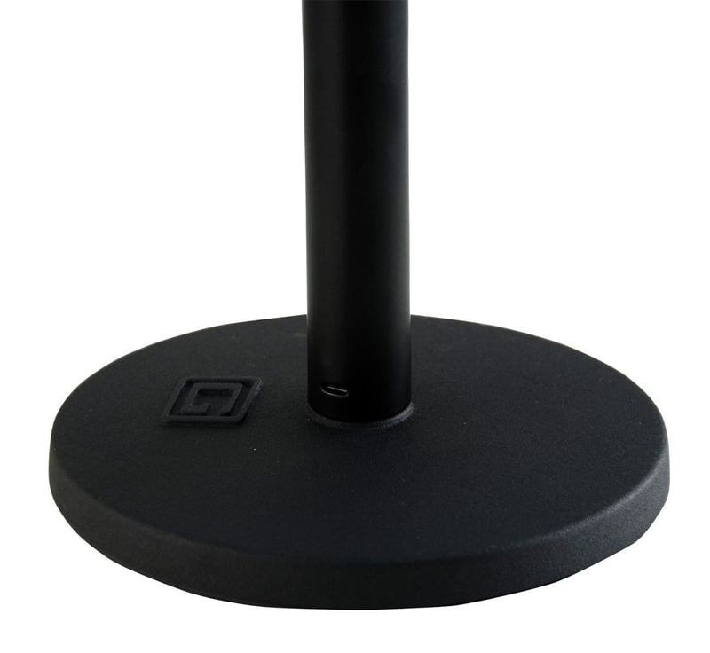 GATOR GFW-MIC-0600 Desktop mic stand with 6" vibration reducing round base, and fixed height of 9". Great for podcasting.