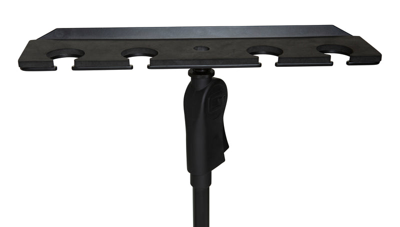 GATOR GFW-MIC-4TRAY Tray to hold 4 mics on top of a mic stand. - Multi Mic Holder Ð Four (4) Mics
