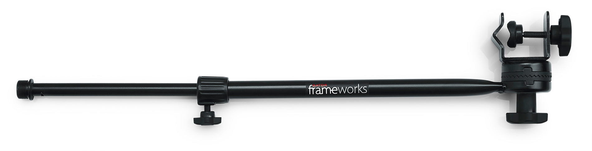 GATOR GFW-MIC-CLMPBM16 Adjustable angle clamp-on 2-stage mini boom. - Frameworks Adjustable 16" Clamp-On Mini Boom